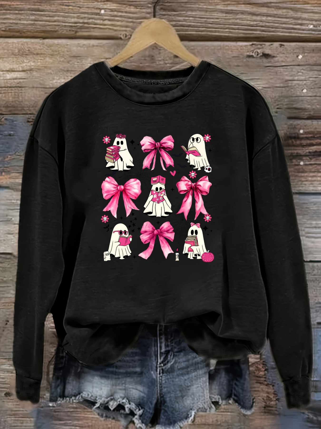 Winter Clothing Cute - Women's Casual Long Sleeve Crew Neck