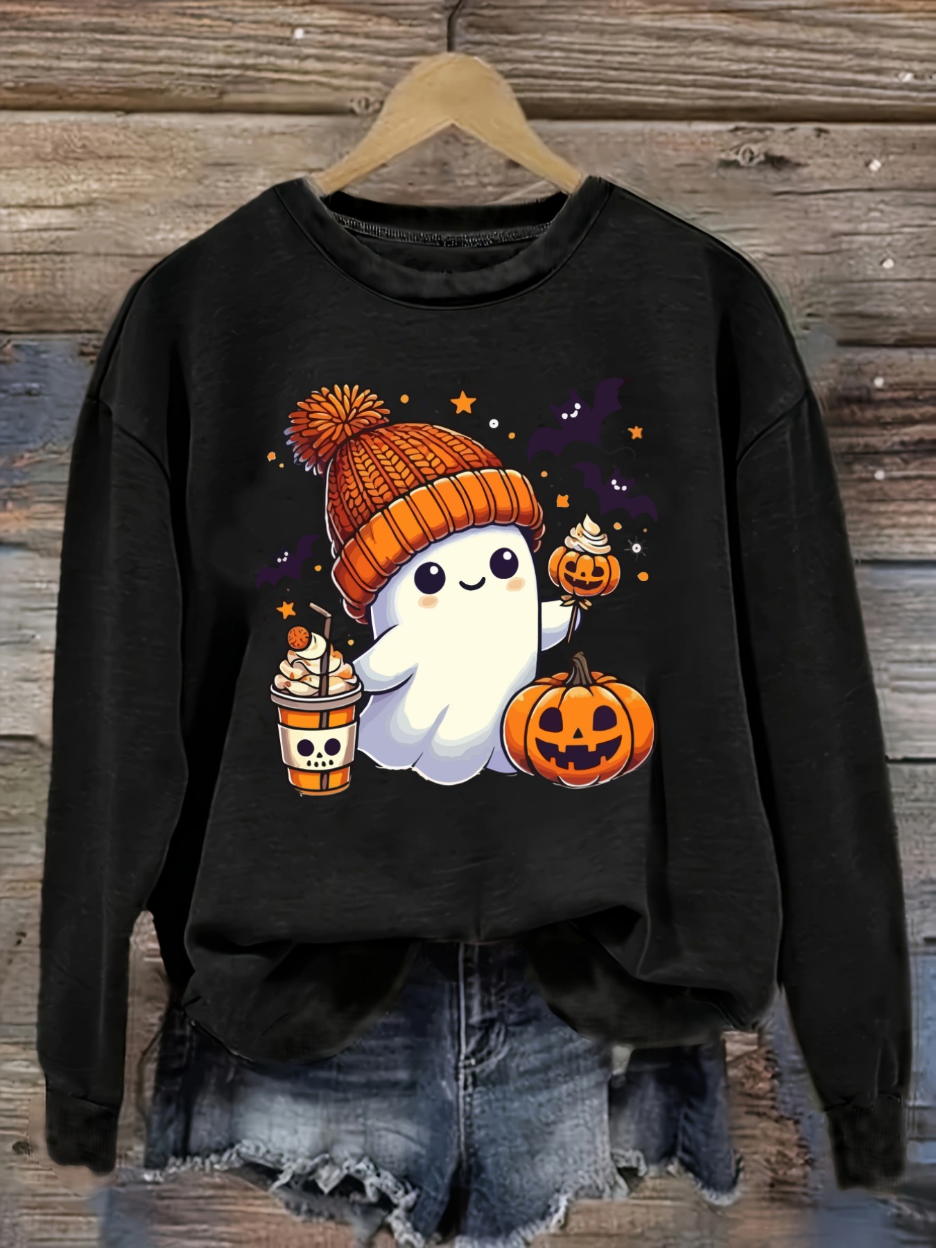 Winter Clothing Outfits - Women's Casual Long Sleeve Crew Neck