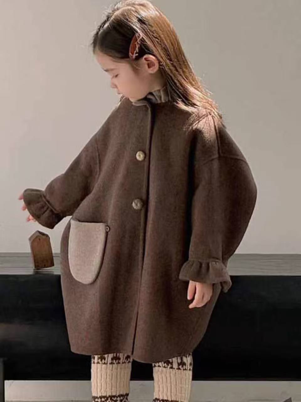 Winter Clothing Toddler Girl - Girls Wool Coat 2026 Autumn Winter