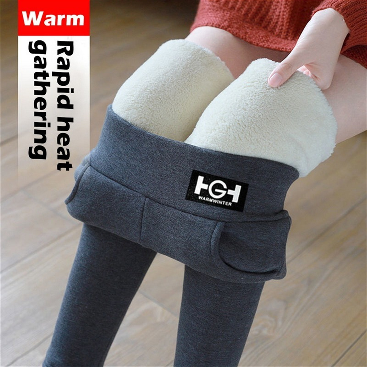 Winter Clothing Wholesale - Winter Women Leggings Solid Warm Leggings