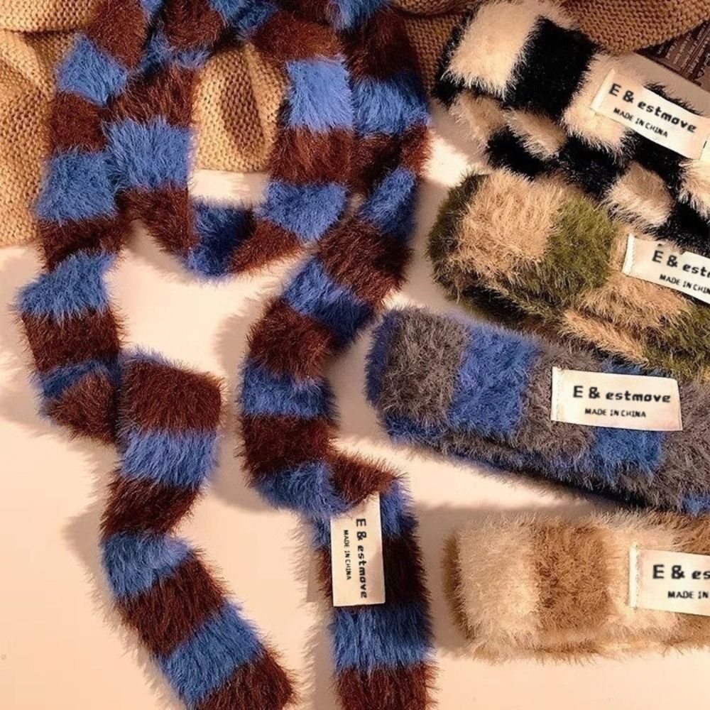 Winter Clothing Girls - Knitted Y2K Girl Stripe Scarf Warm