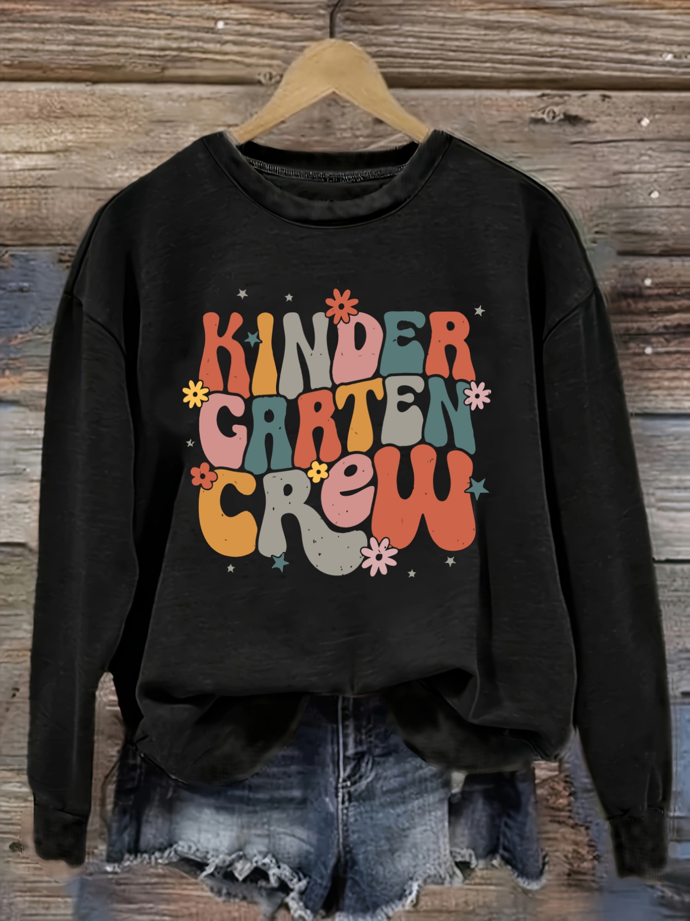 Winter Clothing Outfits - Women's Casual Long Sleeve Crew Neck