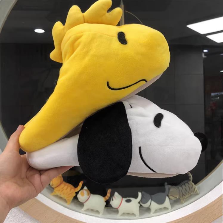 Cute Snoopy Plush Slippers Wom - Winter Clothing Cute 评论和价格