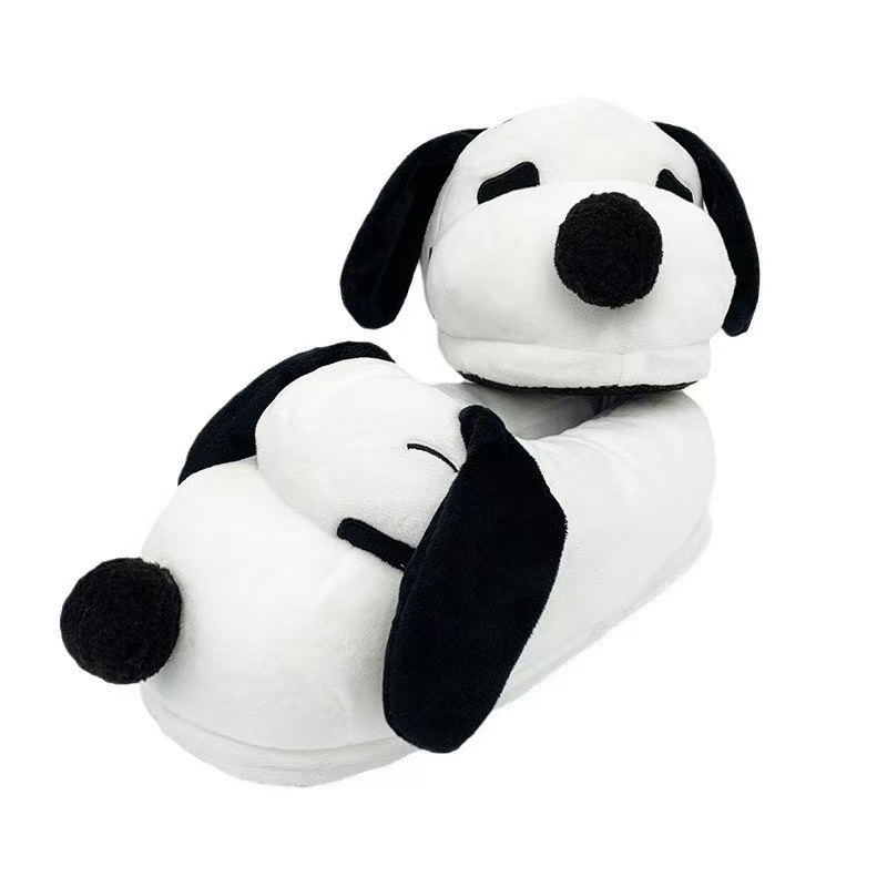 Cute Snoopy Plush Slippers Wom - Winter Clothing Cute 评论和价格