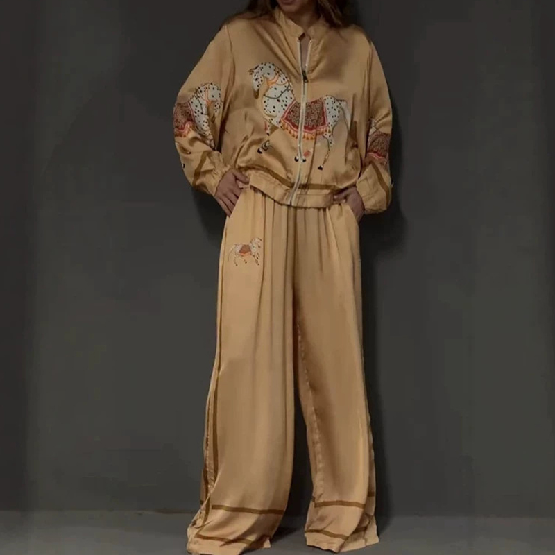 Vintage Animal Printed Long Sl - Winter Clothing Vintage 评论和价格