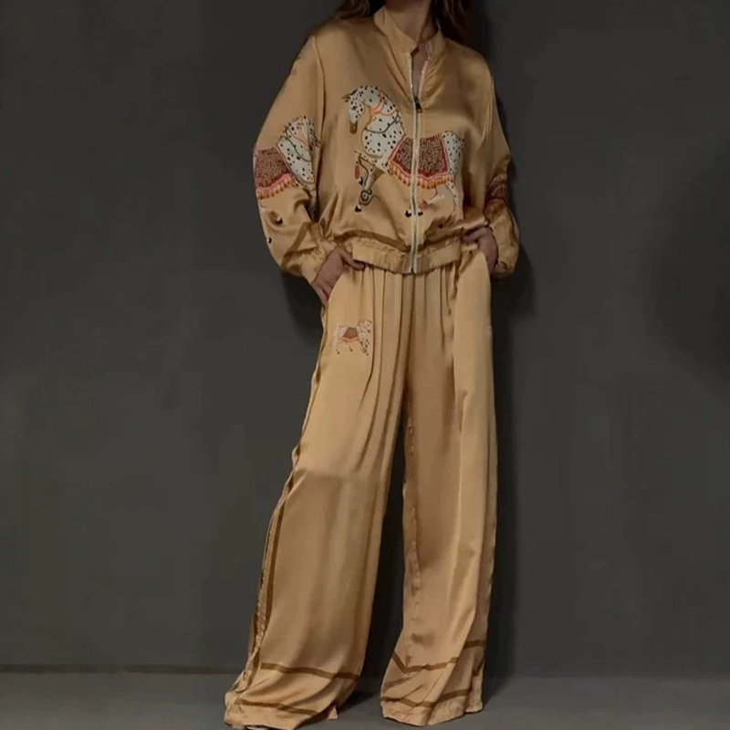 Vintage Animal Printed Long Sl - Winter Clothing Vintage 评论和价格