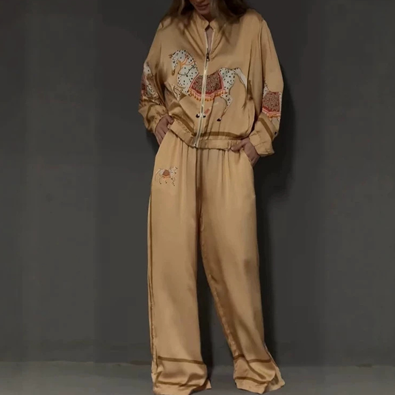 Vintage Animal Printed Long Sl - Winter Clothing Vintage 评论和价格