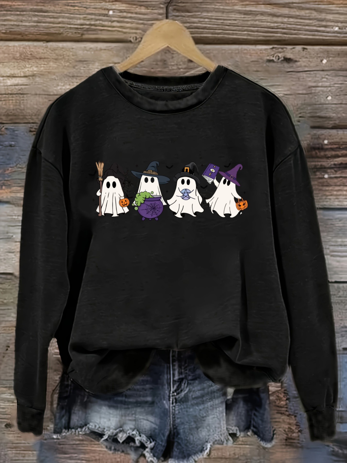 Women's Casual Long Sleeve Cre - Winter Clothing Cute 评论和价格