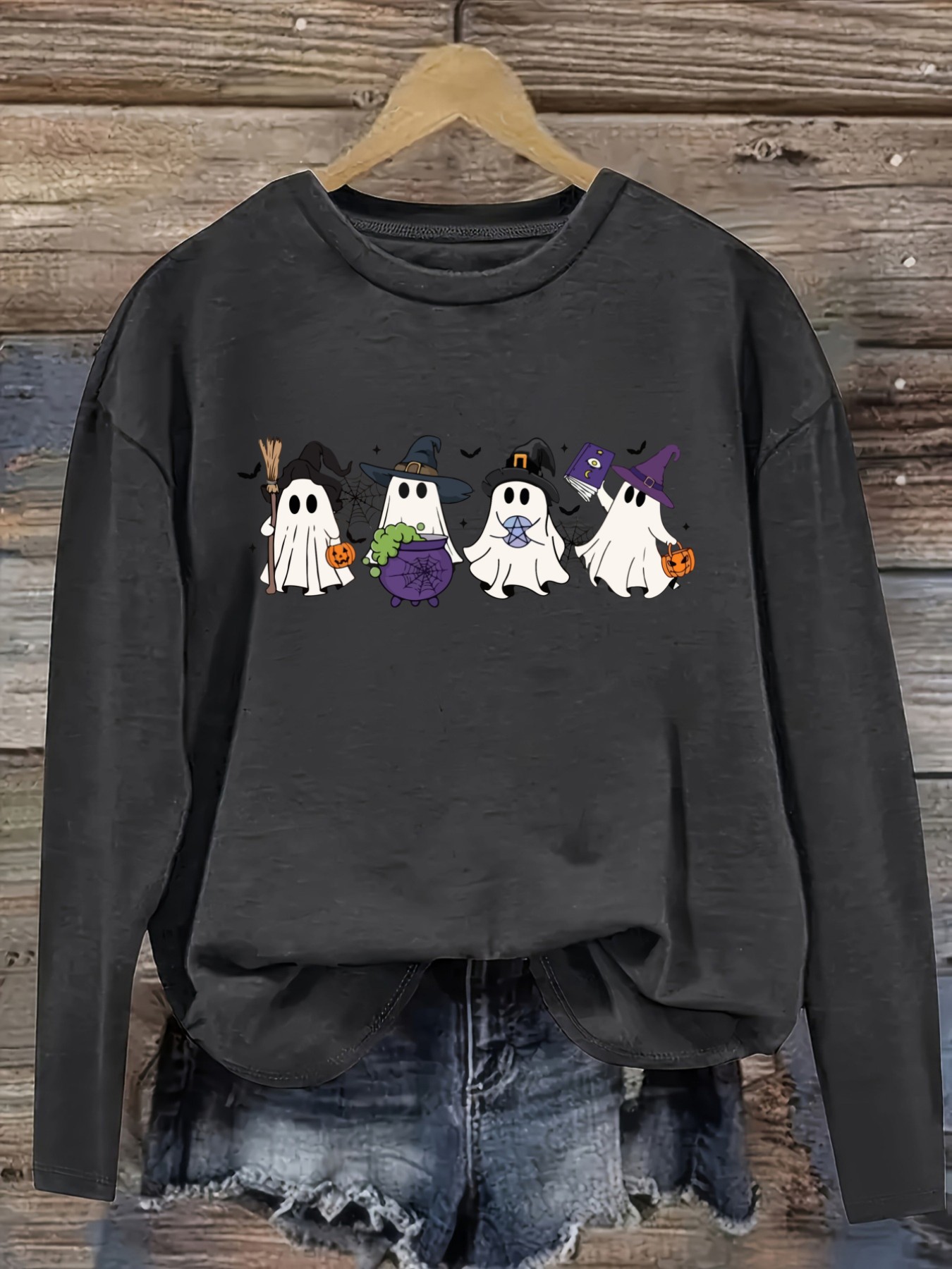 Women's Casual Long Sleeve Cre - Winter Clothing Cute 评论和价格