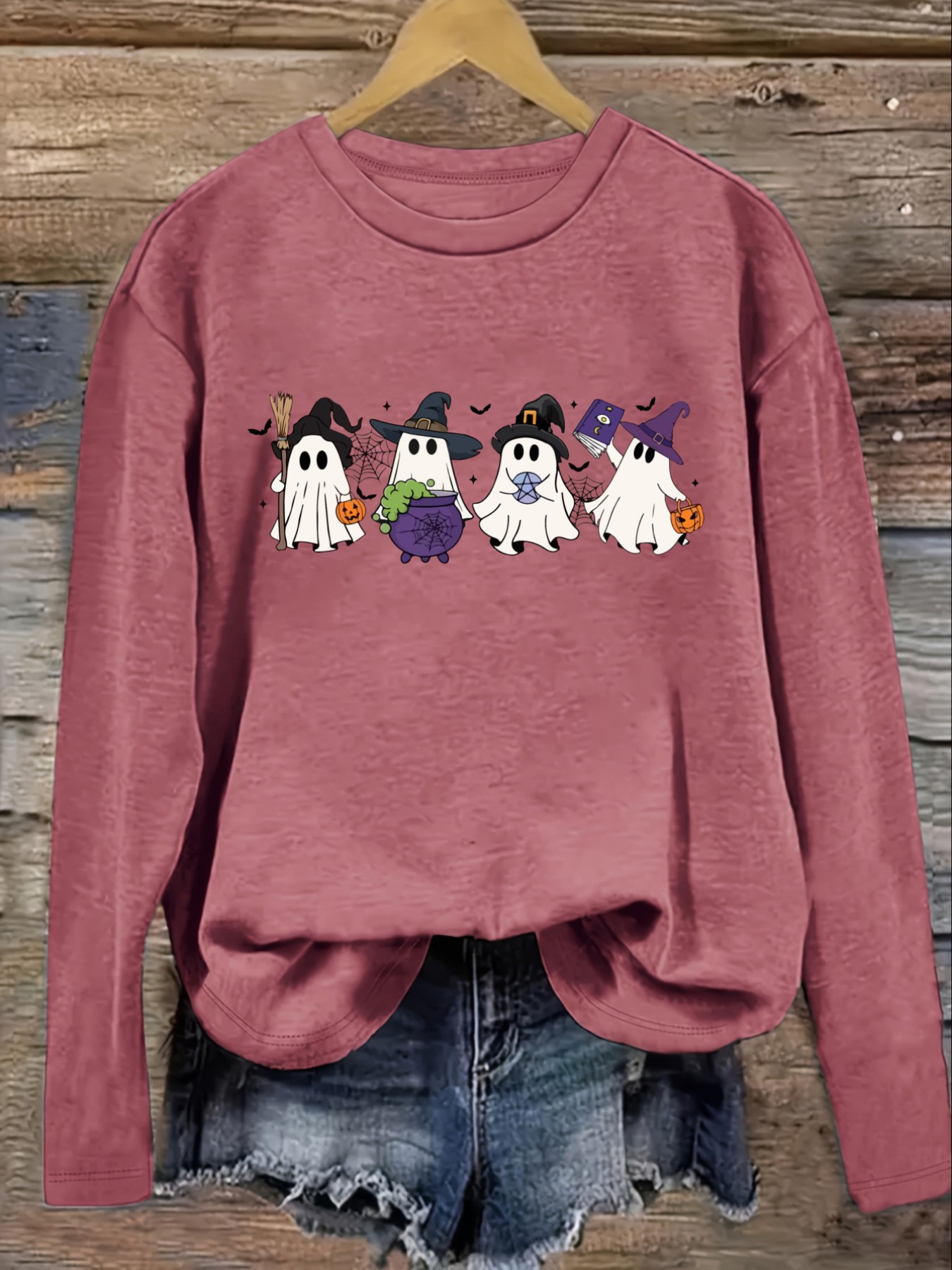 Women's Casual Long Sleeve Cre - Winter Clothing Cute 评论和价格