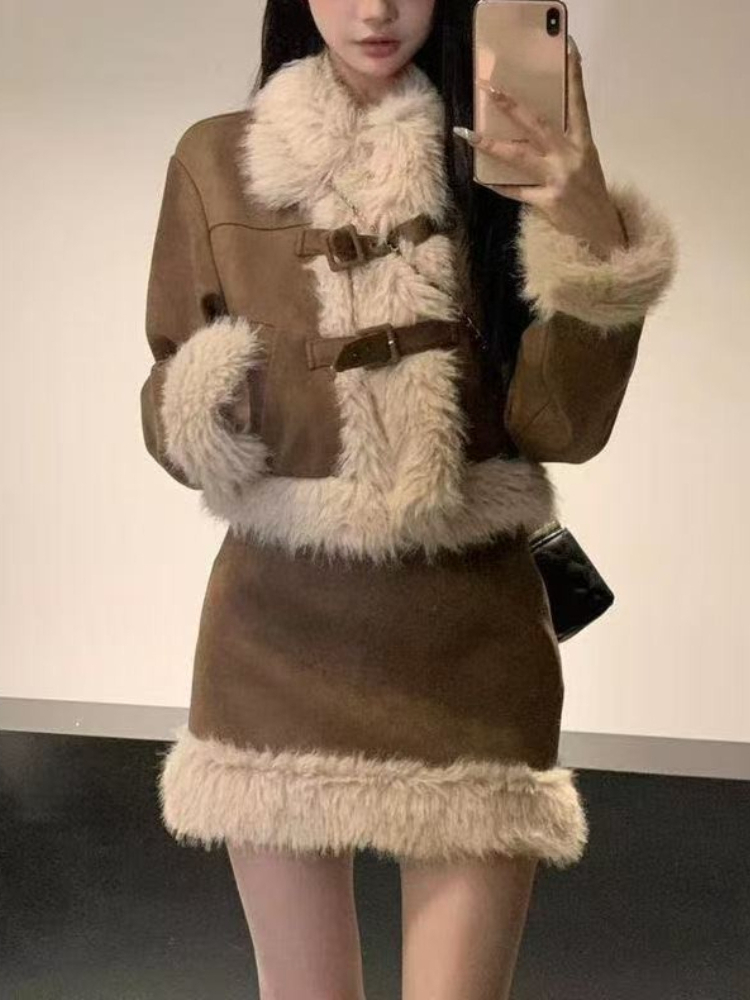 Korean Style Vintage Design Wa - Winter Clothing Vintage 评论和价格
