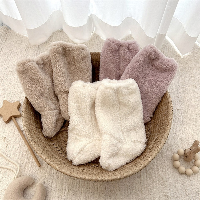Warm Winter Baby Socks Coral F - Winter Clothing Toddler Girl 评论和价格