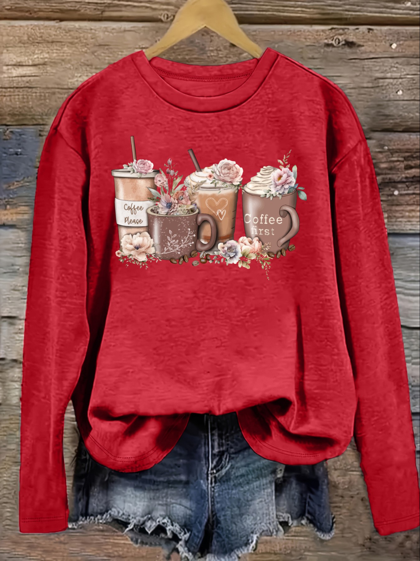 Women's Casual Long Sleeve Cre - Winter Clothing Outfits 评论和价格
