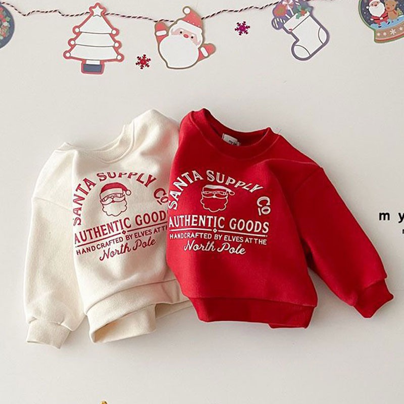 Christmas Children Fleece Swea - Winter Clothing Toddler Girl 评论和价格