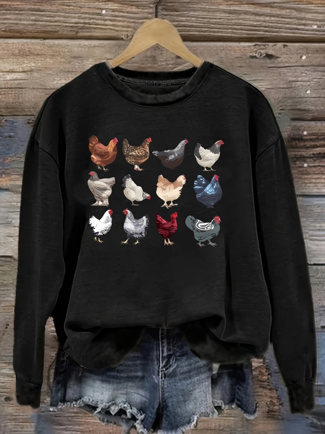 Women's Casual Long Sleeve Cre - Winter Clothing Outfits 评论和价格