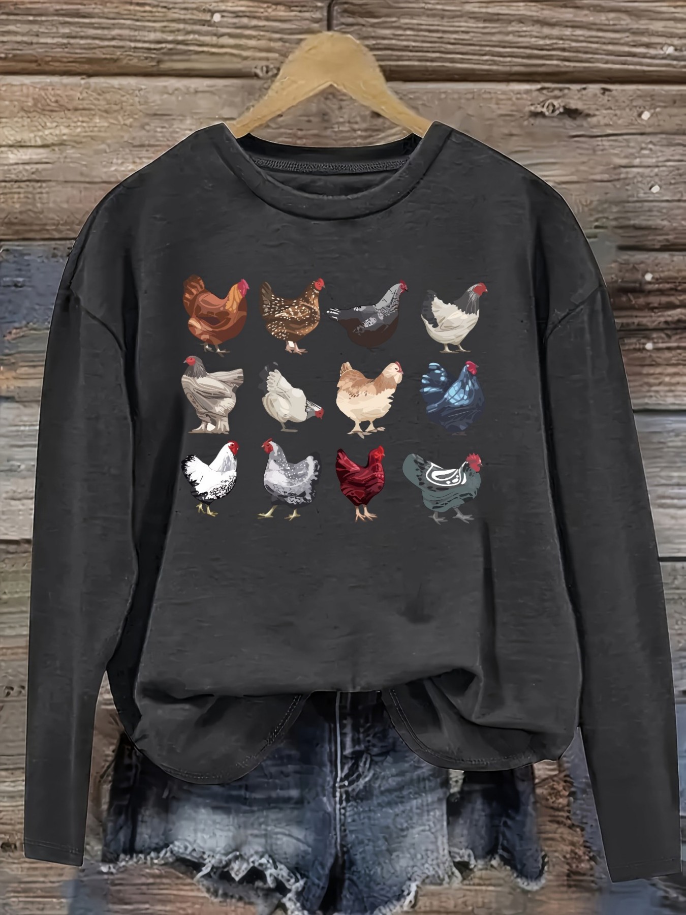 Women's Casual Long Sleeve Cre - Winter Clothing Outfits 评论和价格