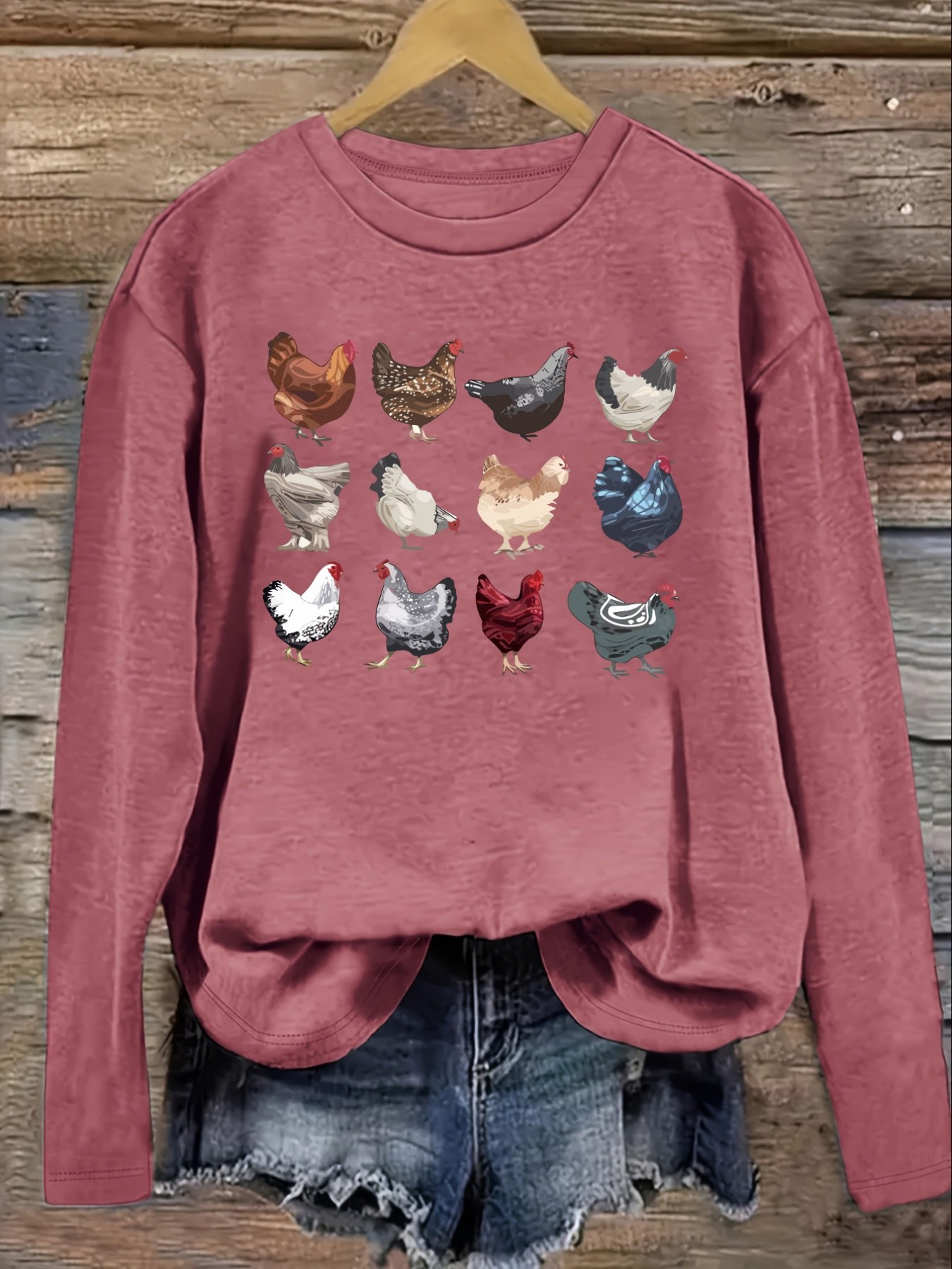 Women's Casual Long Sleeve Cre - Winter Clothing Outfits 评论和价格