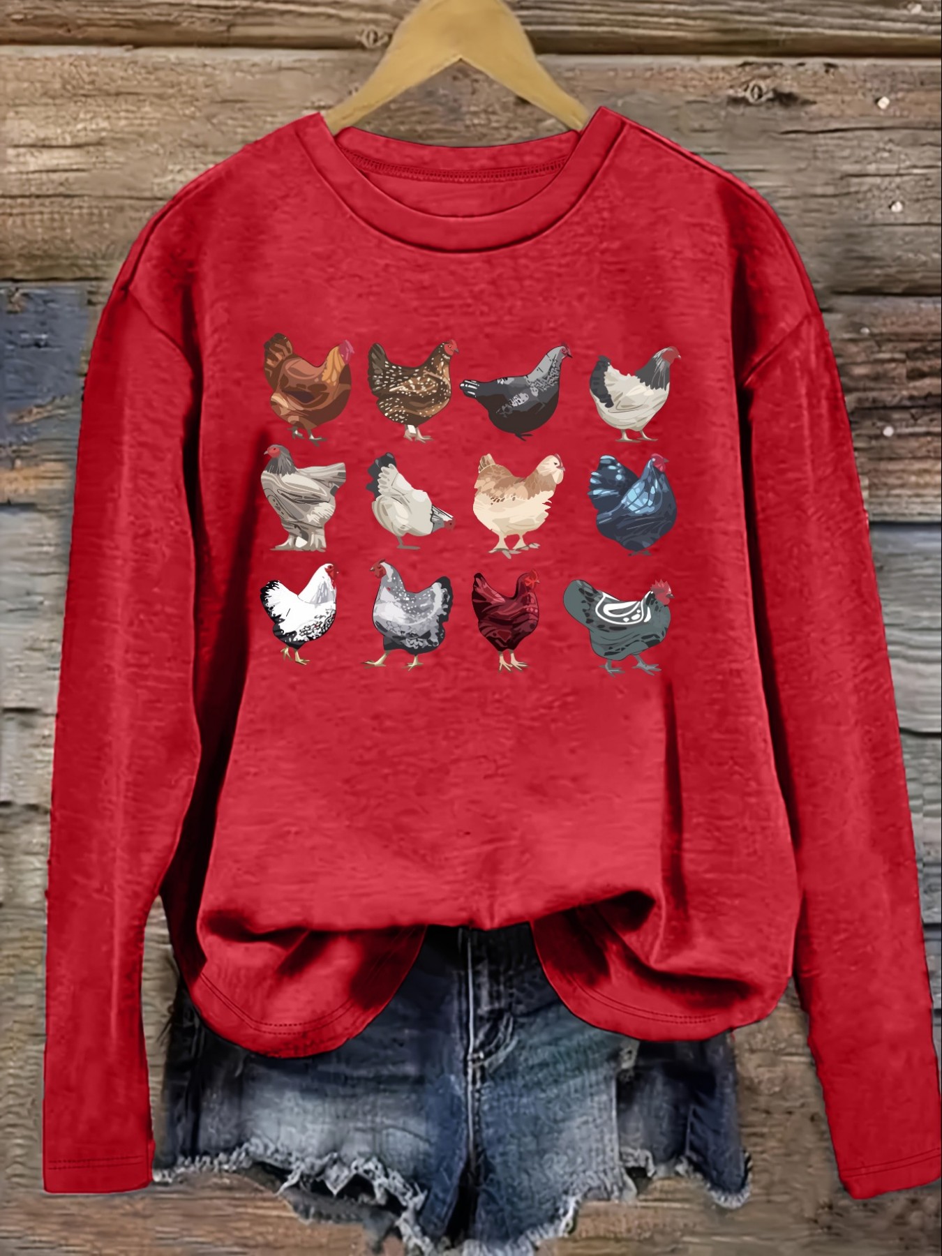 Women's Casual Long Sleeve Cre - Winter Clothing Outfits 评论和价格