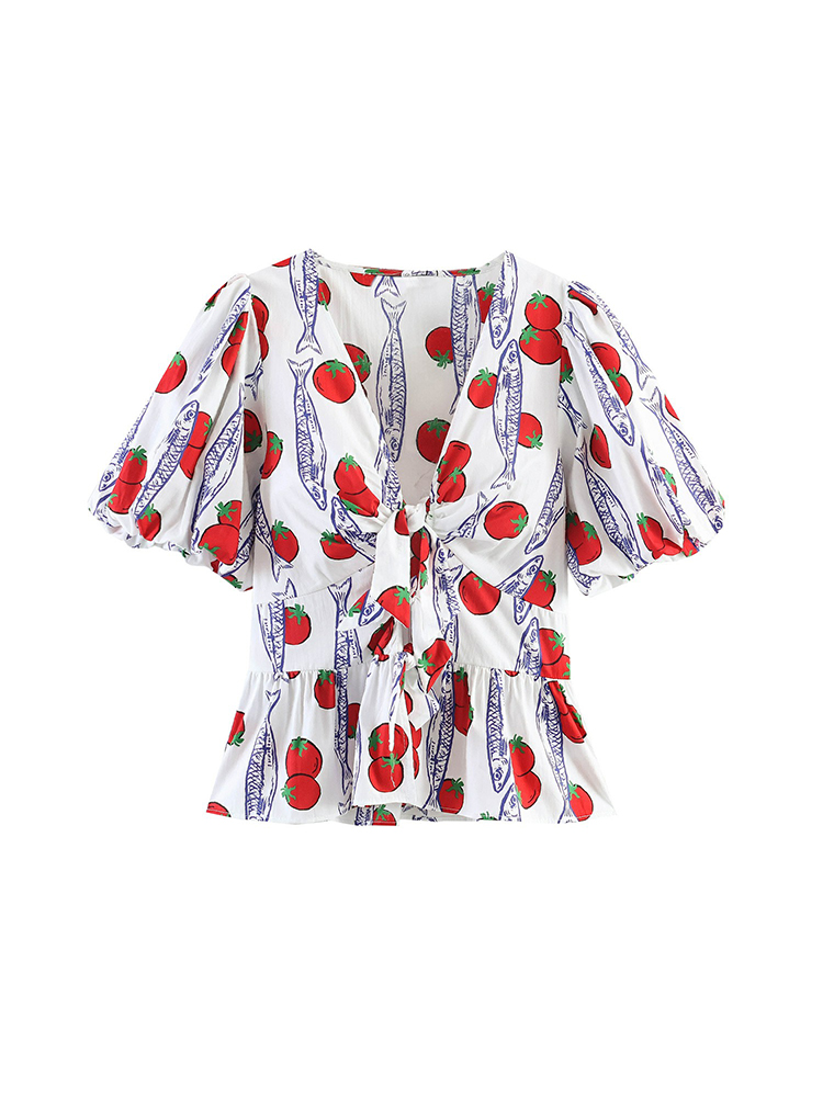 Women Fashion Printed Bow Lace - Winter Clothing Vintage 评论和价格