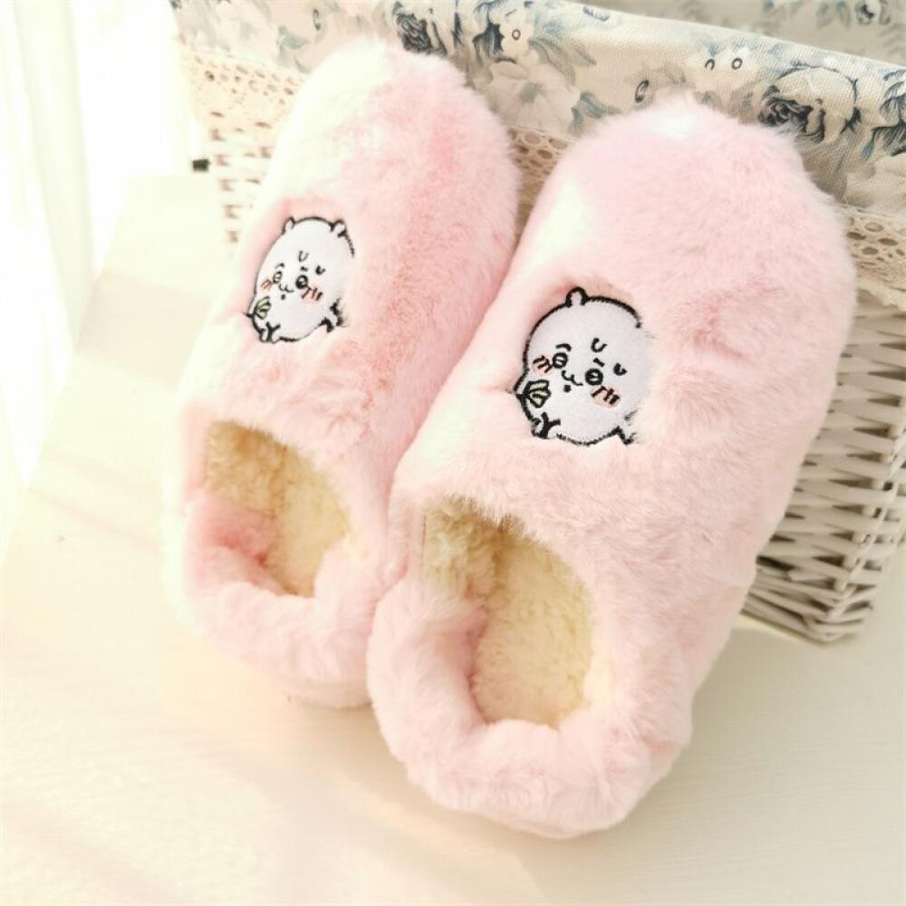 Cartoon Home Plush Slippers Ch - Winter Clothing Girls 评论和价格