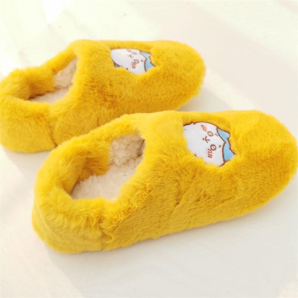 Cartoon Home Plush Slippers Ch - Winter Clothing Girls 评论和价格