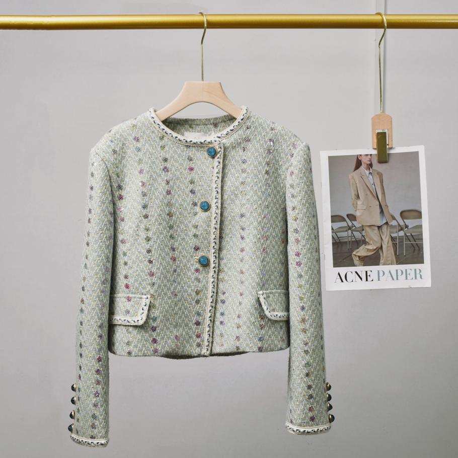 Women Elegant Tweed Luxury Sui - Winter Clothing Vintage 评论和价格