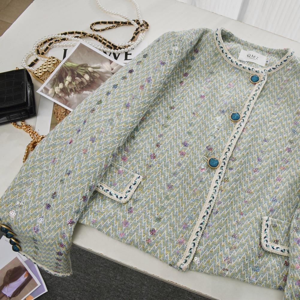 Women Elegant Tweed Luxury Sui - Winter Clothing Vintage 评论和价格