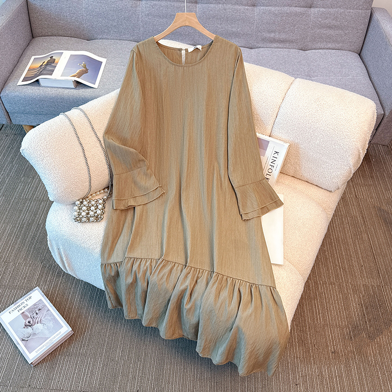 Elegant Vintage O-neck solid l - Winter Clothing Vintage 评论和价格