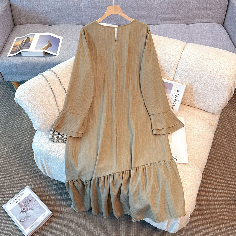 Elegant Vintage O-neck solid l - Winter Clothing Vintage 评论和价格