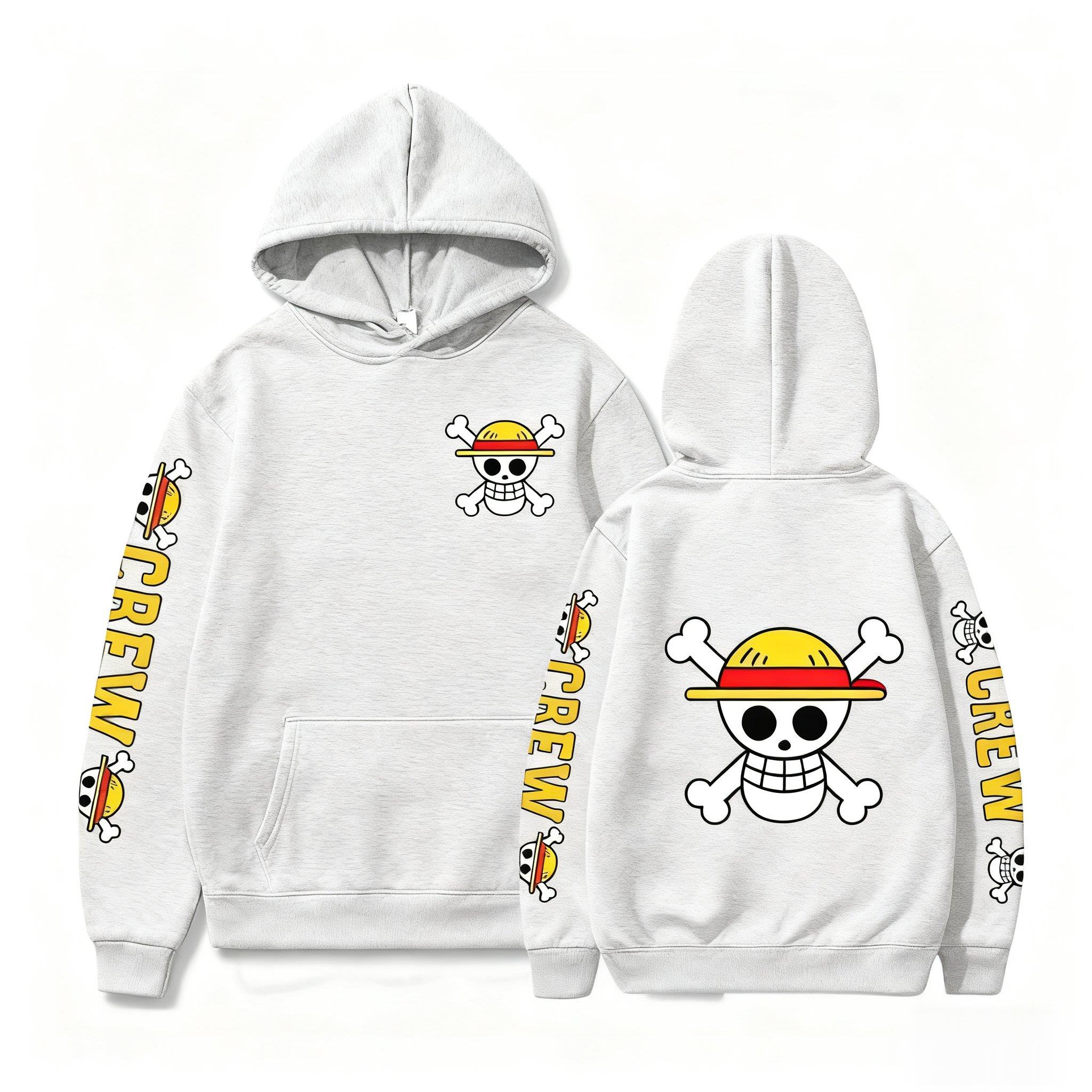 One Piece Skull Print Hoodie M - Winter Clothing Japan 评论和价格