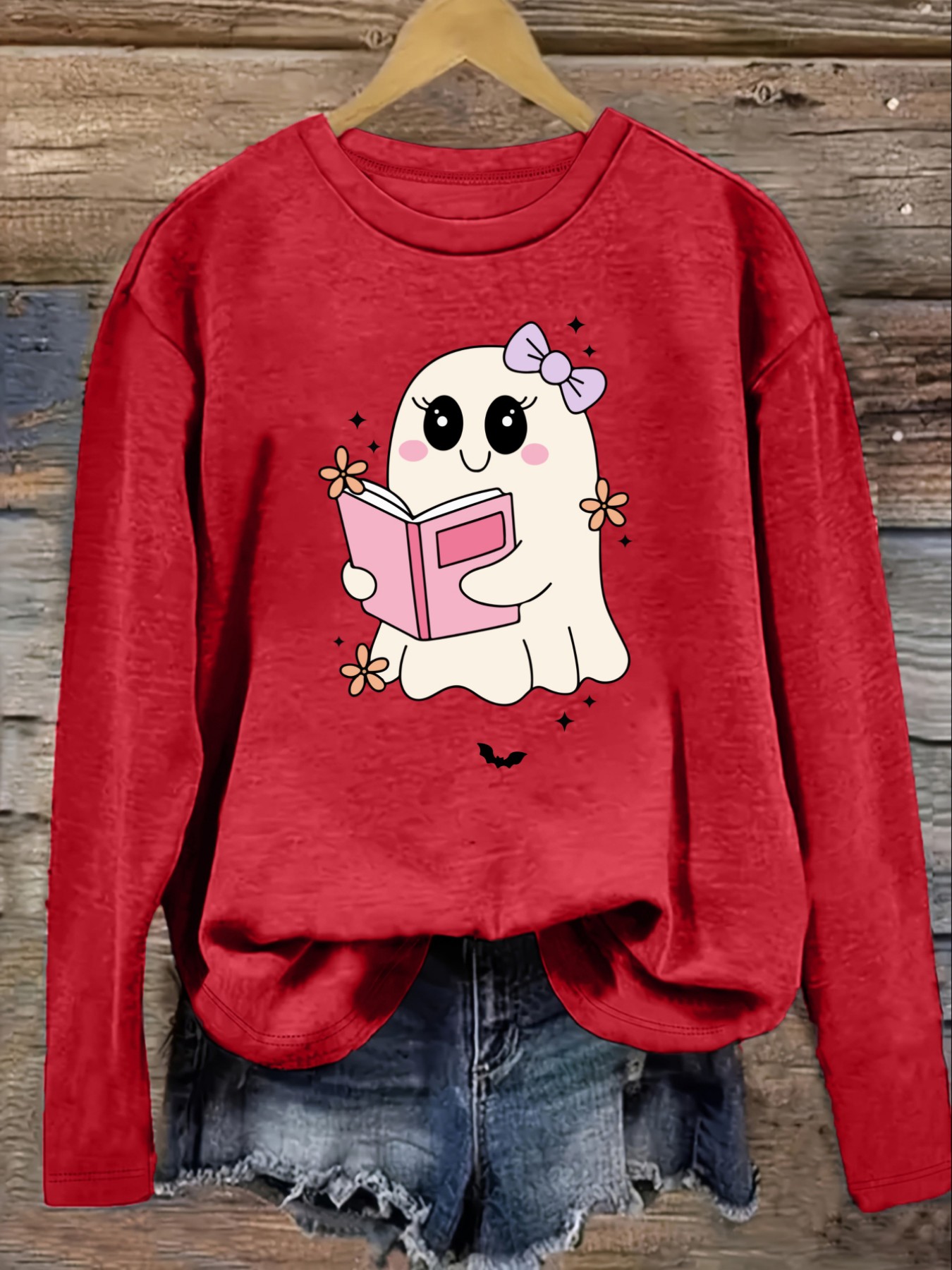 Women's Casual Long Sleeve Cre - Winter Clothing Cute 评论和价格