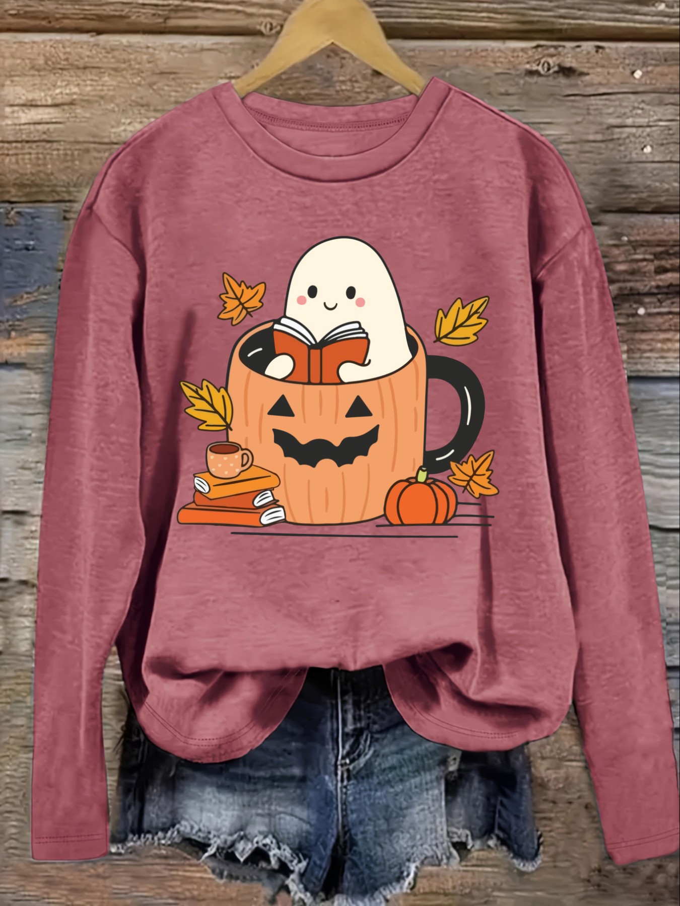 Women's Casual Long Sleeve Cre - Winter Clothing Cute 评论和价格