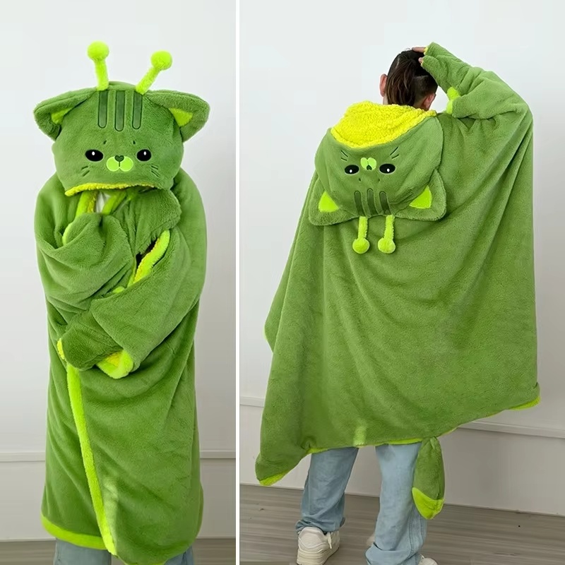 Cartoon Cute Alien Cat Hooded  - Winter Clothing Cute 评论和价格